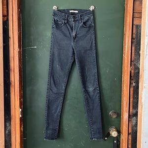 Levi’s Black Mile High Super Skinny 26